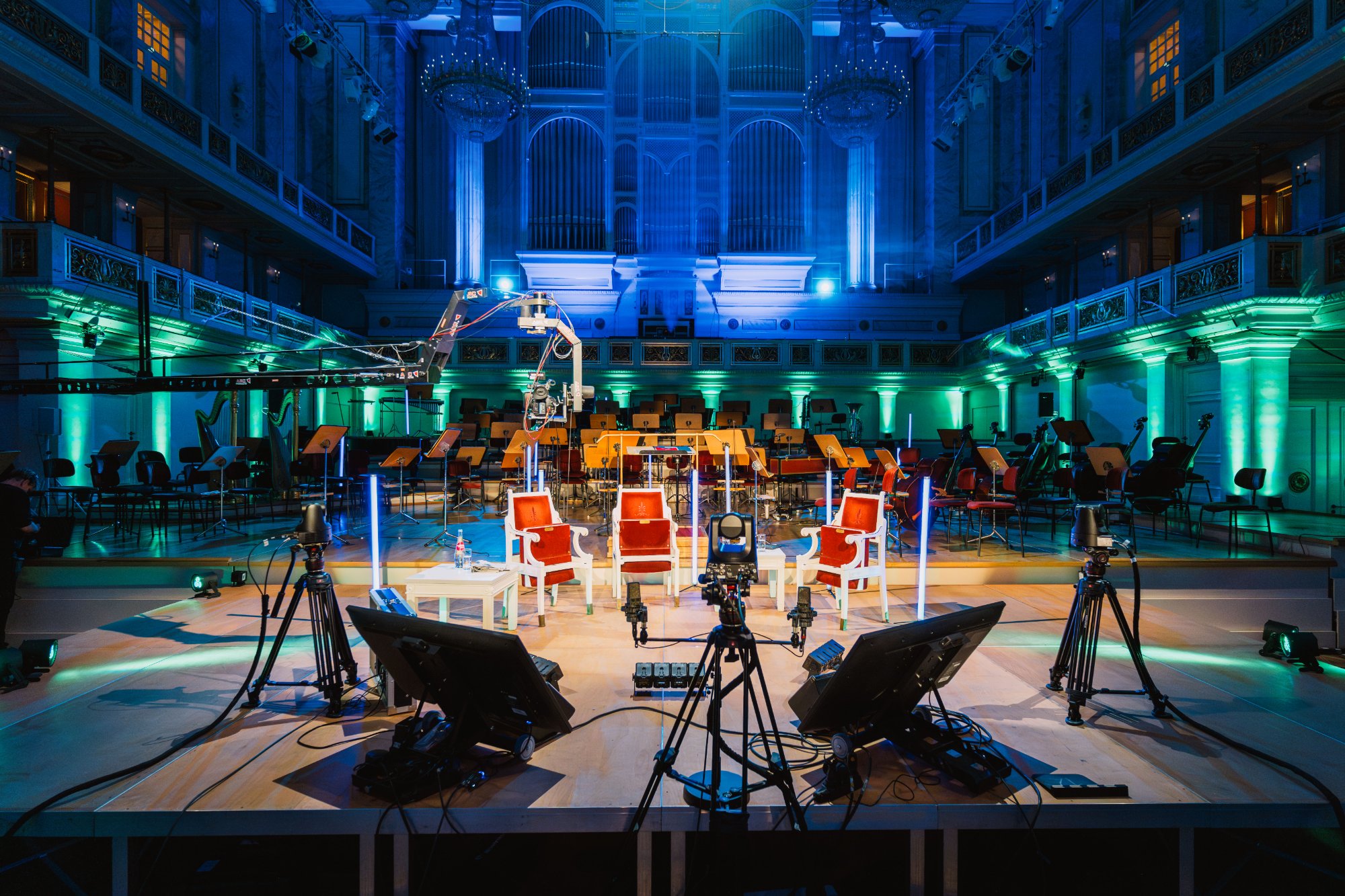 Konzerthaus Berlin — Bühnenpanorama mit Kameras