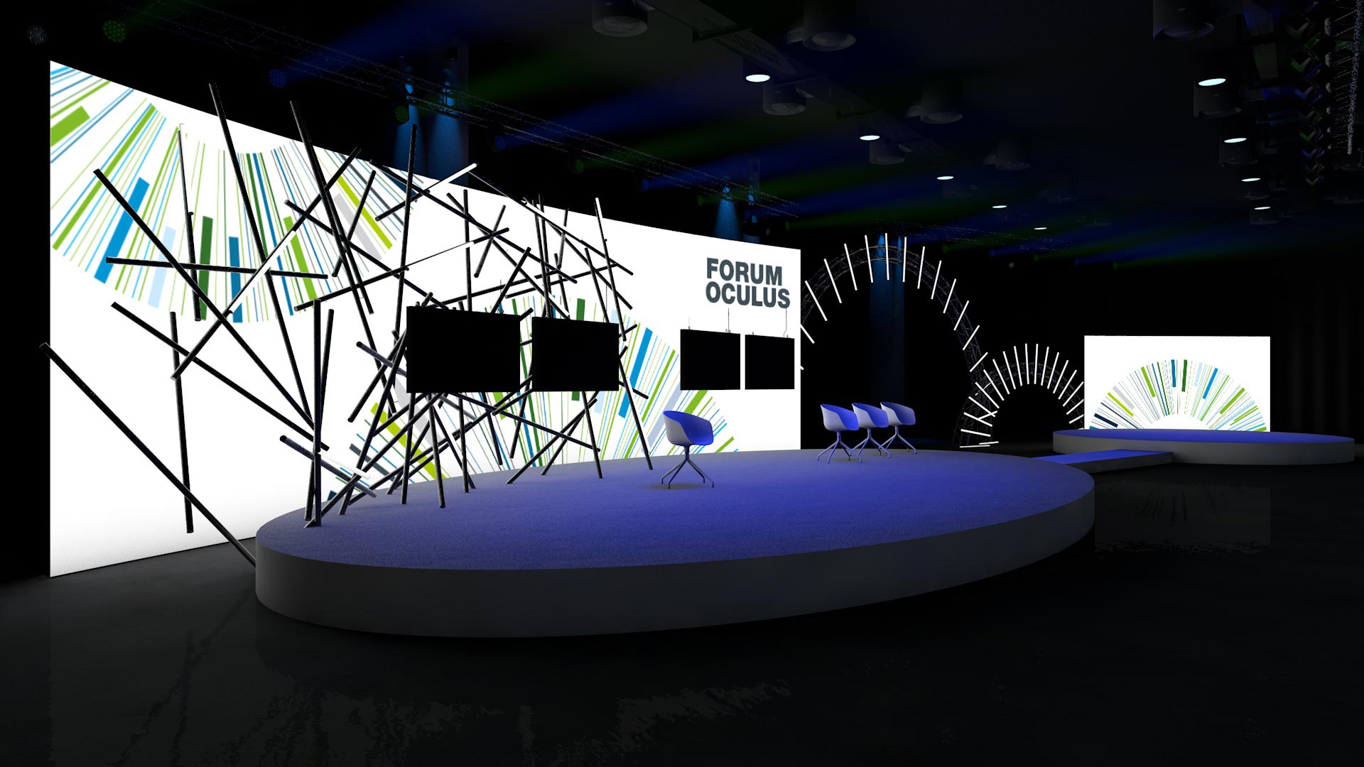 Forum Oculus — Set Design Rendering